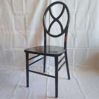 Antique Black X-Back Tiffany Chair