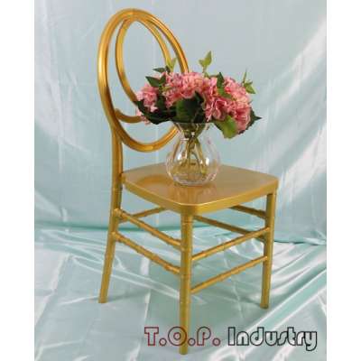 Wedding Rental Plastic / Wooden Gold Phoenix Chairs