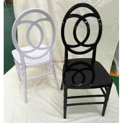 Black Resin Crossback Chair